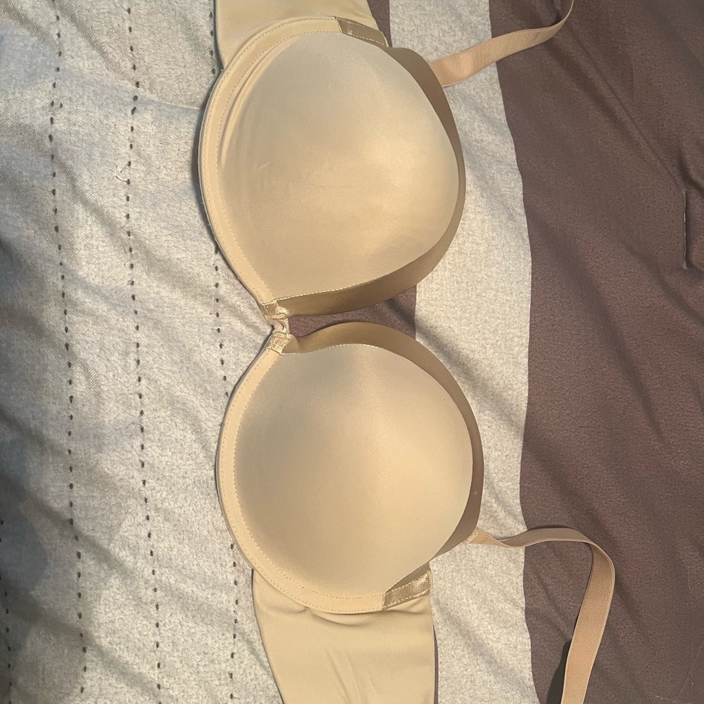 Beige padded bra  38 c  worn 1x